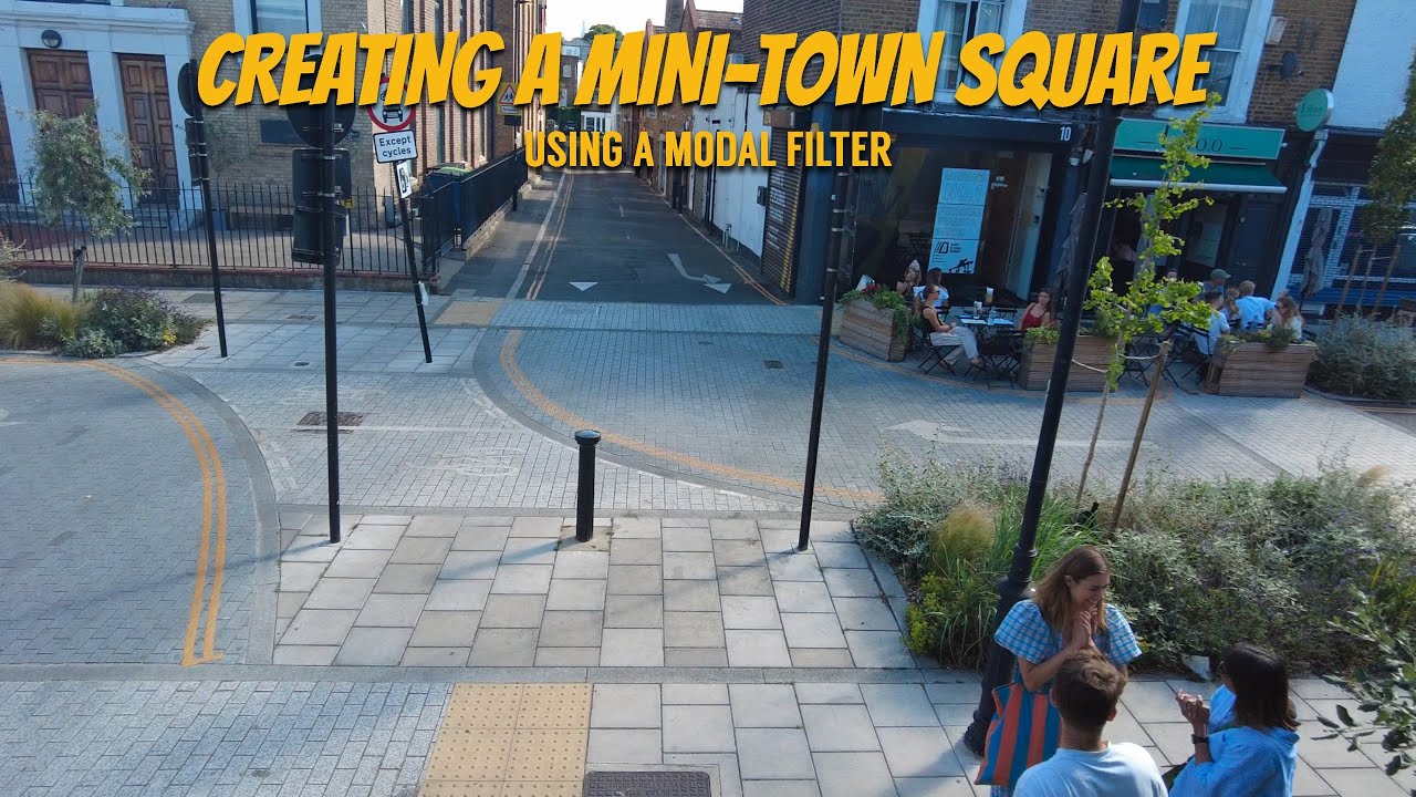 London's Lambeth: Creating Mini Town Squares with Modal Filters (Low Traffic Neighborhoods)