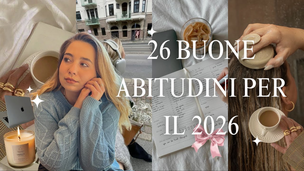 26 BUONE ABITUDINI PER IL 2026🎀✨