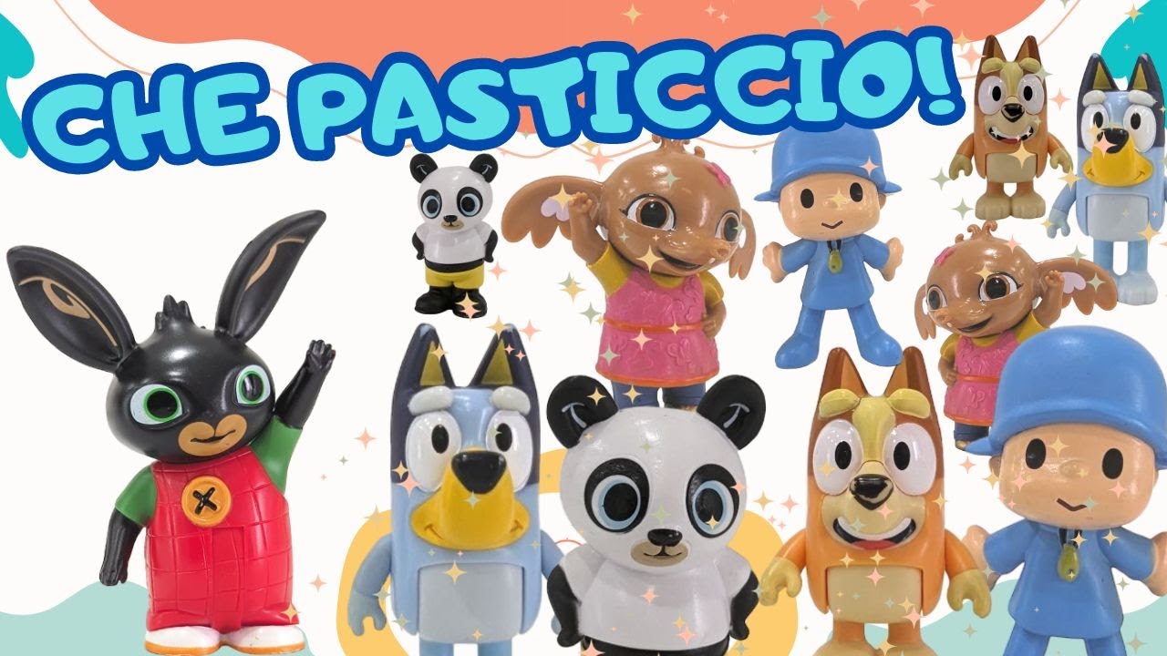 BING POCOYO BLUEY BINGO PANDO E SULA, CHE PASTICCIO HANNO COMBINATO!