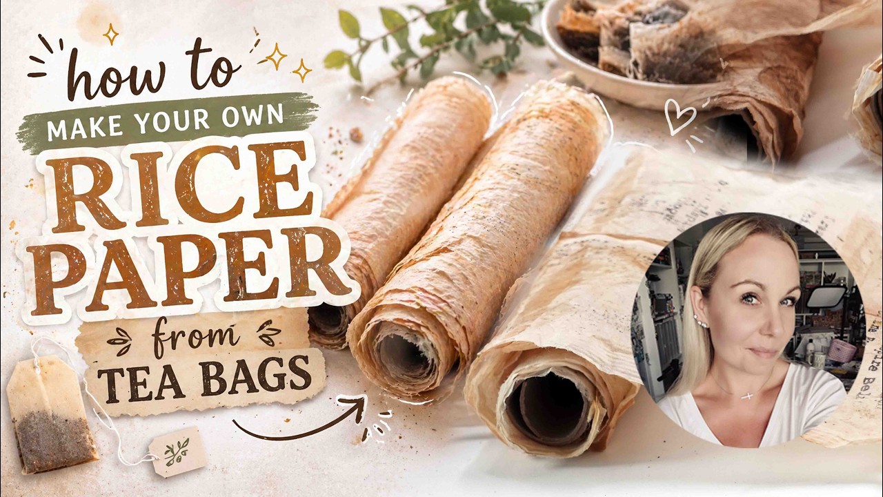 🤯 Mind-blowing DIY ~ HOW to MAKE handmade FAUX Rice Paper ~ budget DIY + ✨ BONUS PROJECT ✨
