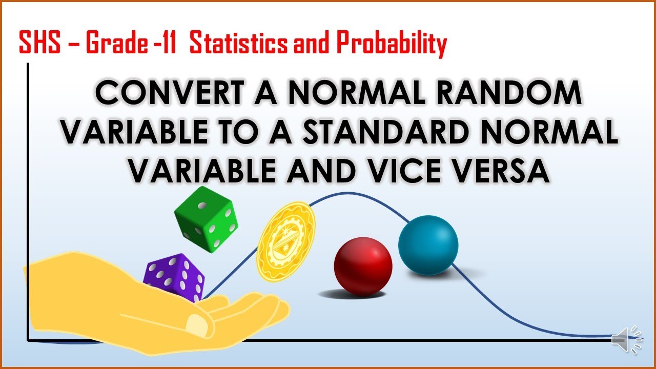 MATH 11 - CONVERT A NORMAL RANDOM VARIABLE TO A STANDARD NORMAL VARIABLE AND VICE VERSA