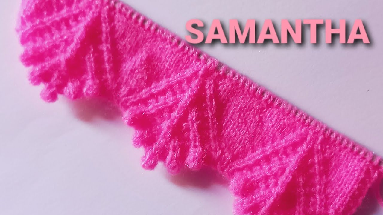 🥰CÓMO TEJER PUNTO INICIO O BORDE A DOS AGUJAS | SAMANTHA💐