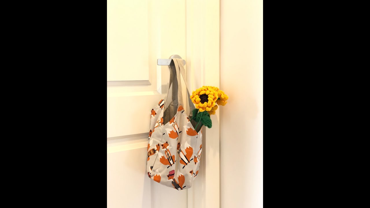 Sew a Origami Fox bag 🦊 Easy, no pattern needed