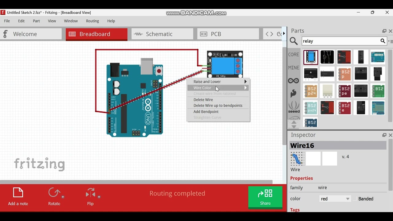 Fritzing - Parts and Wiring ~ Part 0