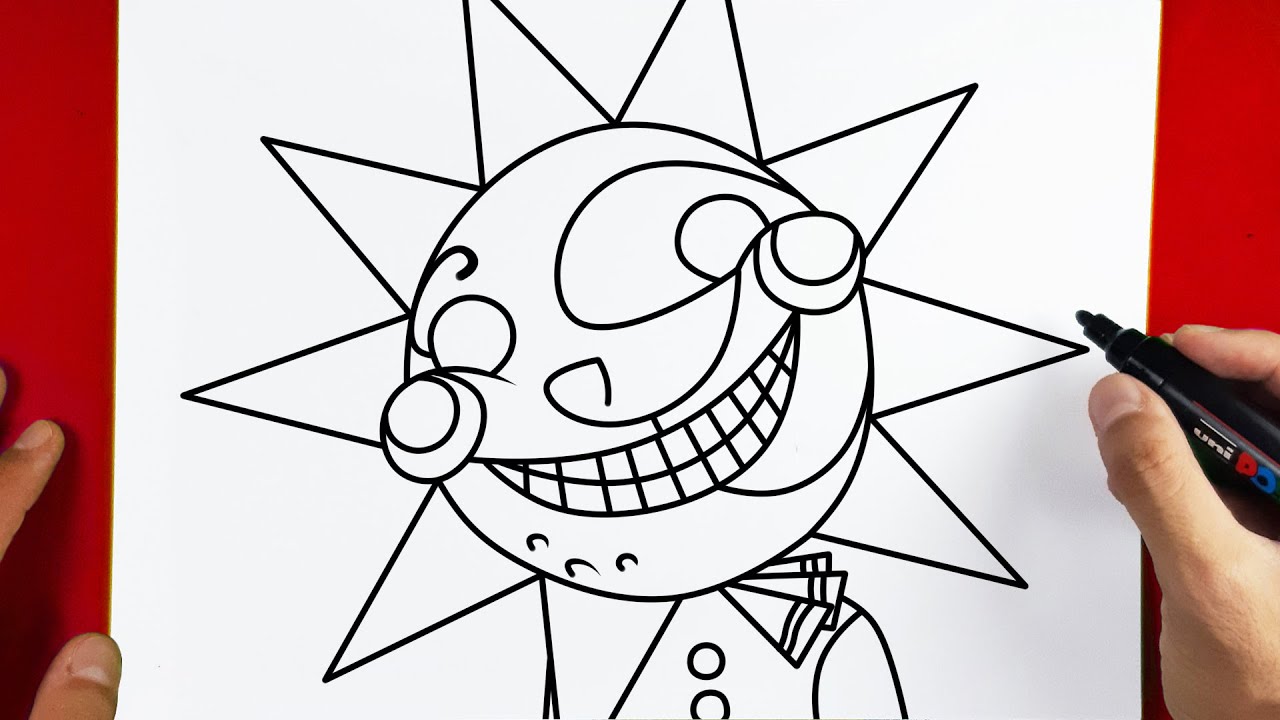How to Draw Sundrop Five Nights at Freddy's - FNaF: Security Breach