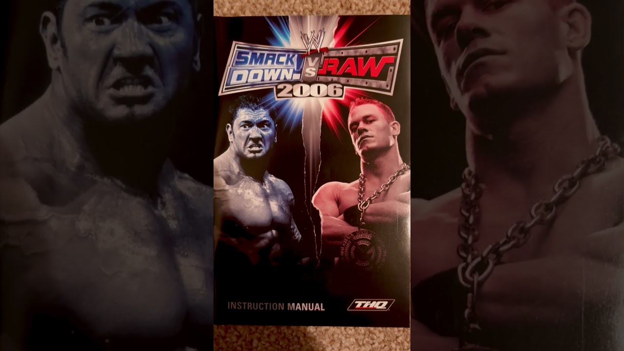 WWE SmackDown vs Raw 2006 (PS2) 🔥 Complete Set + Randy Orton Top Trumps!