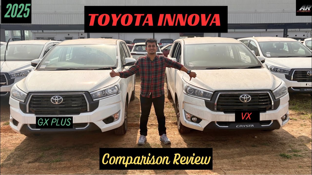 2025 Toyota Innova Crysta | GX+ VS VX | Comparison Review | Which Is Good For You 🤔??
