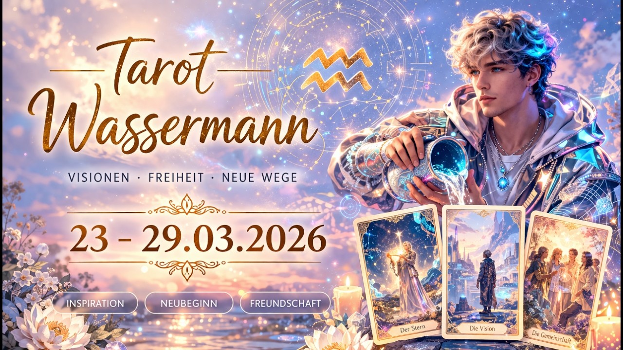 Wassermann ♒️ 23-29.03.2026- Ein Wunsch erfüllt sich – wenn du loslässt.