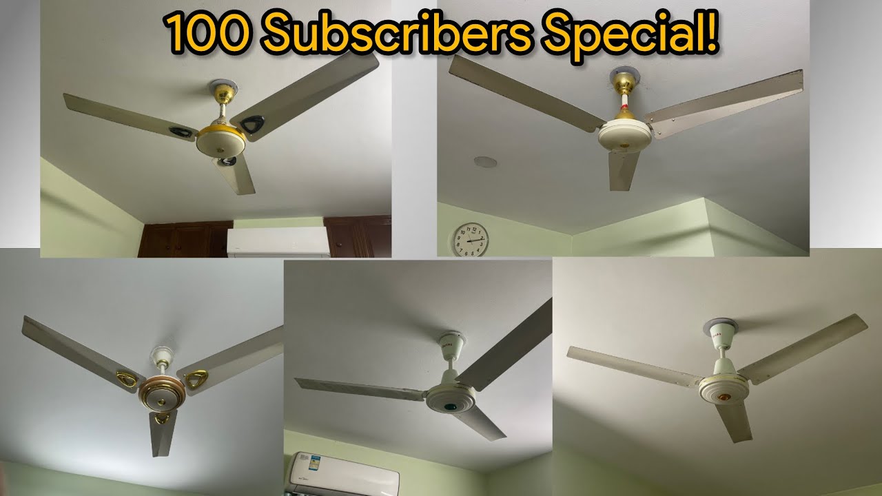 100 Subscribers Special! All Ceiling Fans In My Home! #ceilingfan 