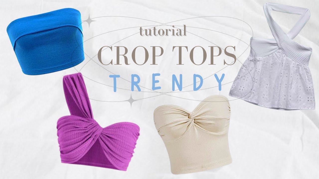 TUTORIAL CROP TOPS TRENDY ♥️ SUPER FACILES! -Becky Valenzuela