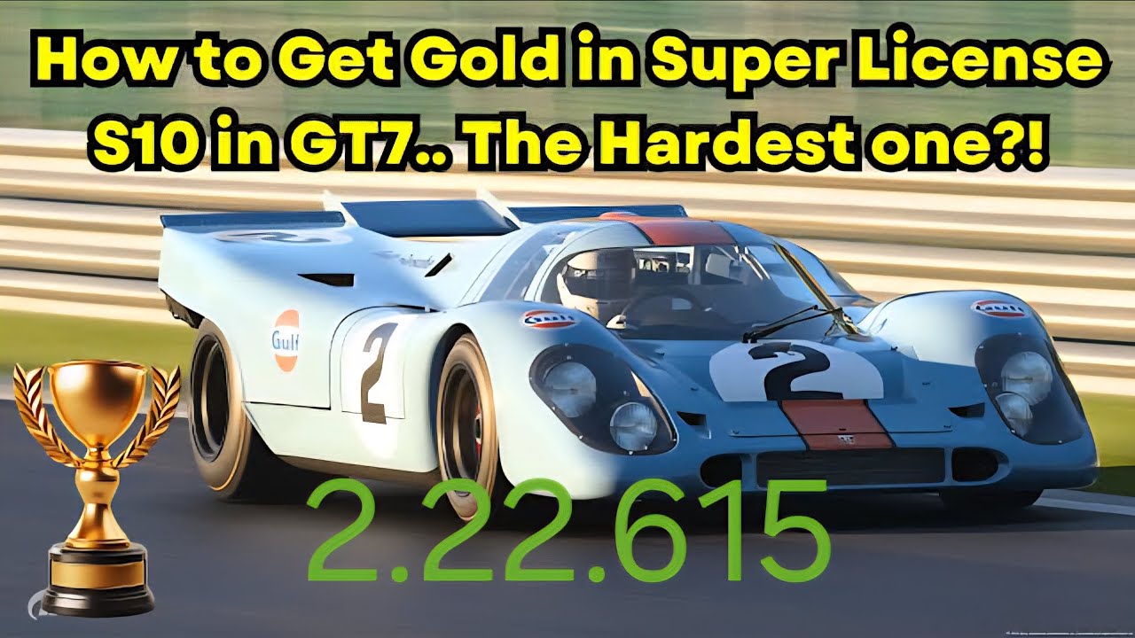Gran Turismo 7 Super license S10 track guide how to get gold. (Patch 1.55)