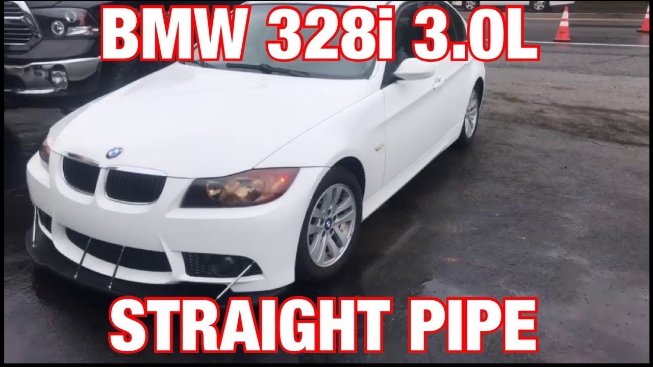 2007 BMW 328i 3.0L EXHAUST w/ Straight Pipes!!