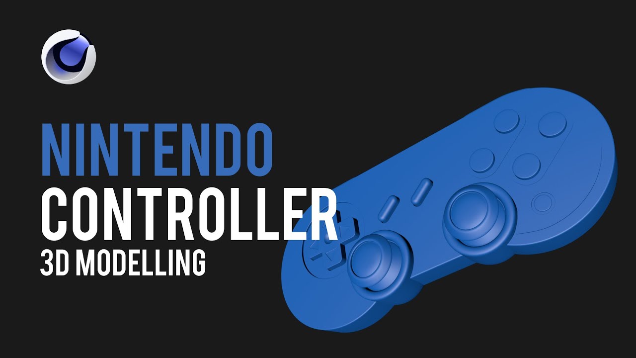 Nintendo Switch Controller 3D Modelling  - Cinema 4D Tutorial