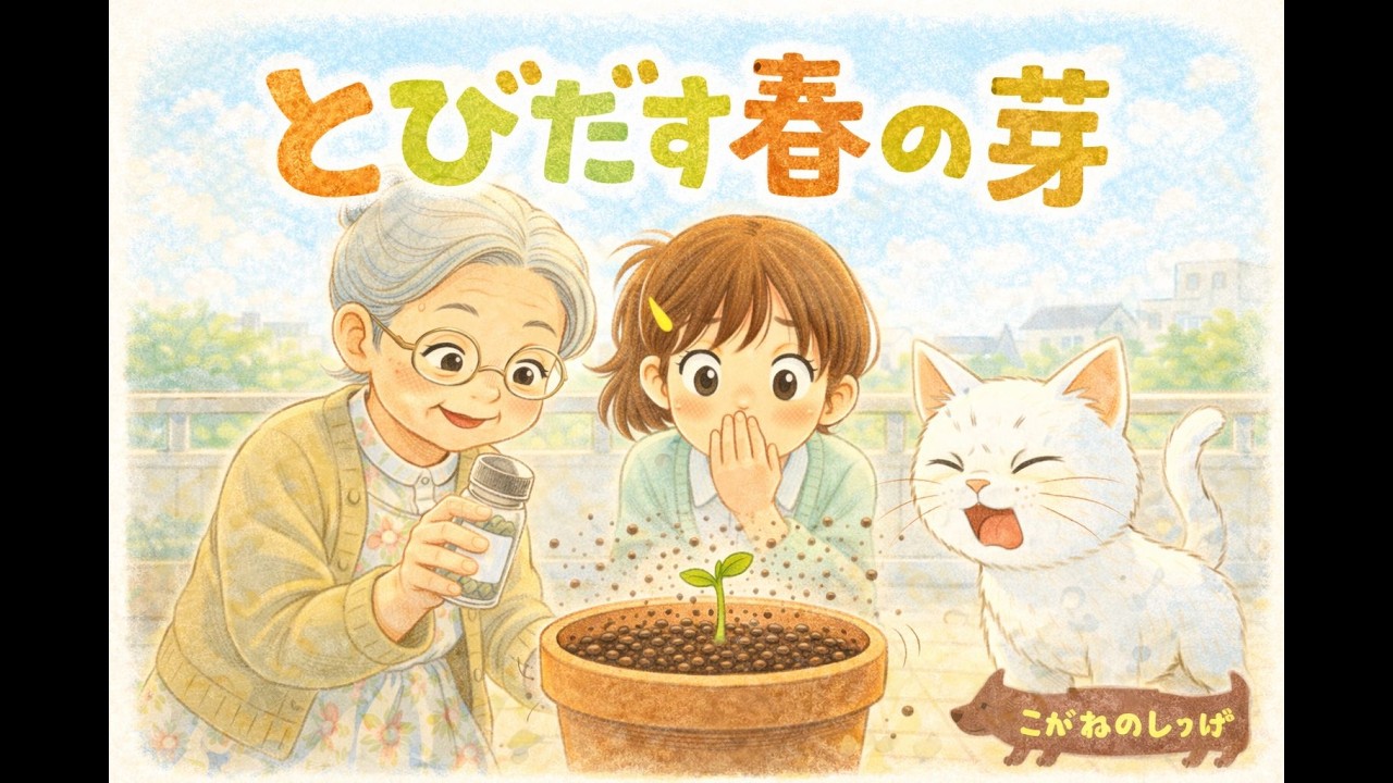 【絵本 読み聞かせ】（２２８）とびだす春の芽