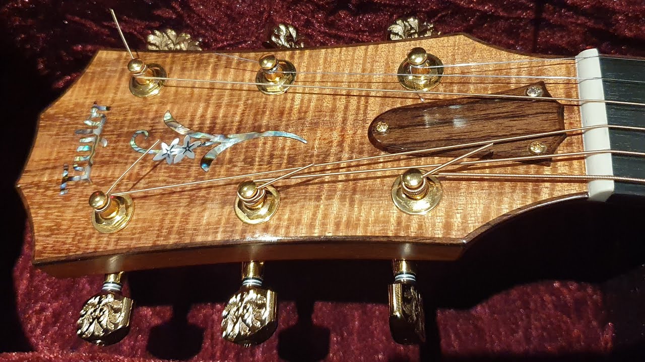 $15,000 Taylor Custom Shop GA Grand Auditorium Flame KOA Presentstion Acoustic Guitar