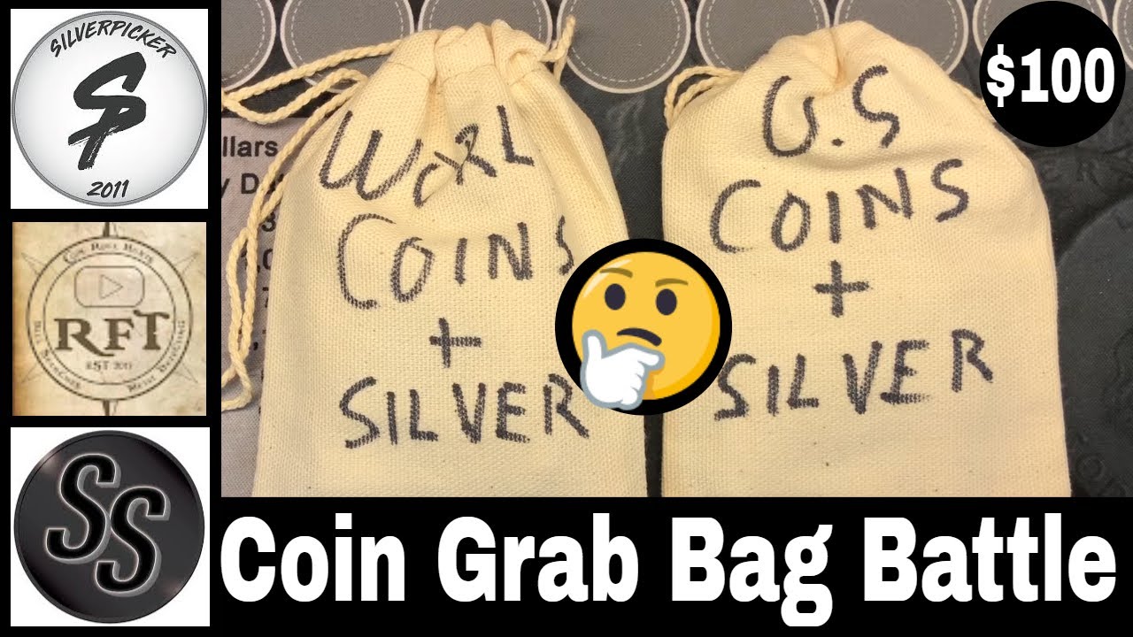 Epic $100 Coin Grab Bag Battle vs @Silver Seeker @Silverpicker