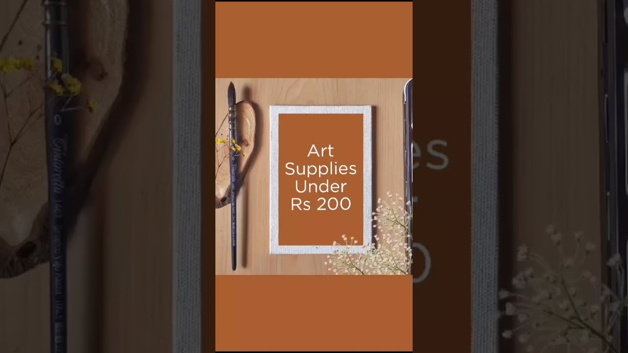 Art Supplies Under ₹200 | Cheap Art Tools For Beginners 
