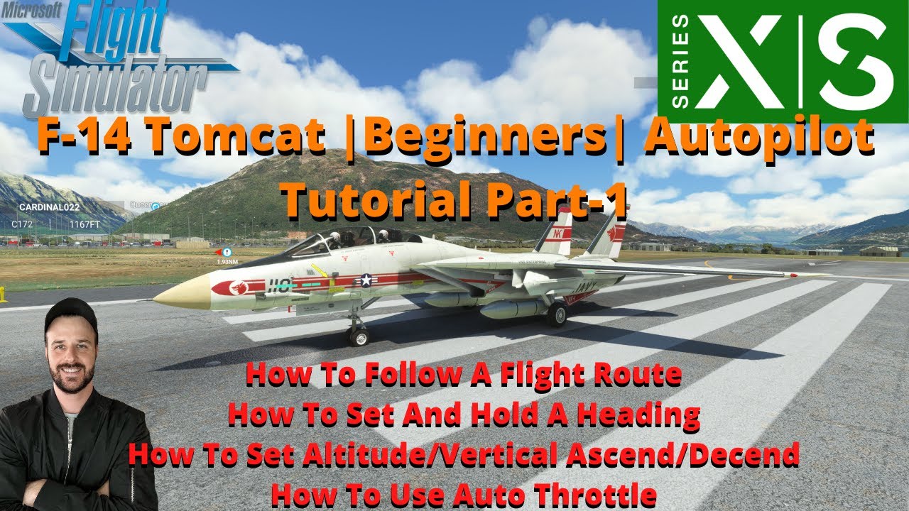MSFS2020- DC DESIGNS F-14 Tomcat | Beginners | Autopilot Tutorial On XBOX Part 1.