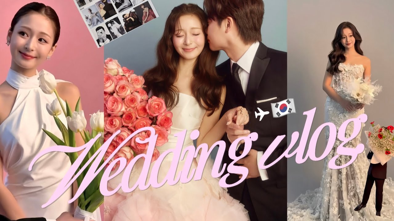 韓国でウェディングフォトを撮る夢が叶いました💞憧れのドレスを着て人生で1番盛れた日【vlog】