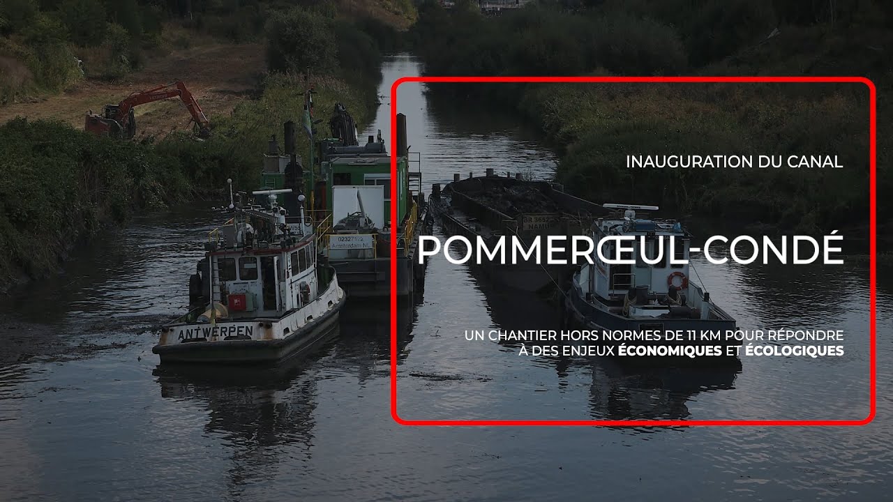 Réouverture à la navigation du canal Pommeroeul-Condé