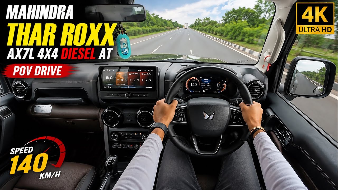 [4K] Mahindra Thar ROXX AX7L 4X4 Diesel AT POV Drive🔥 | Anurag Imley