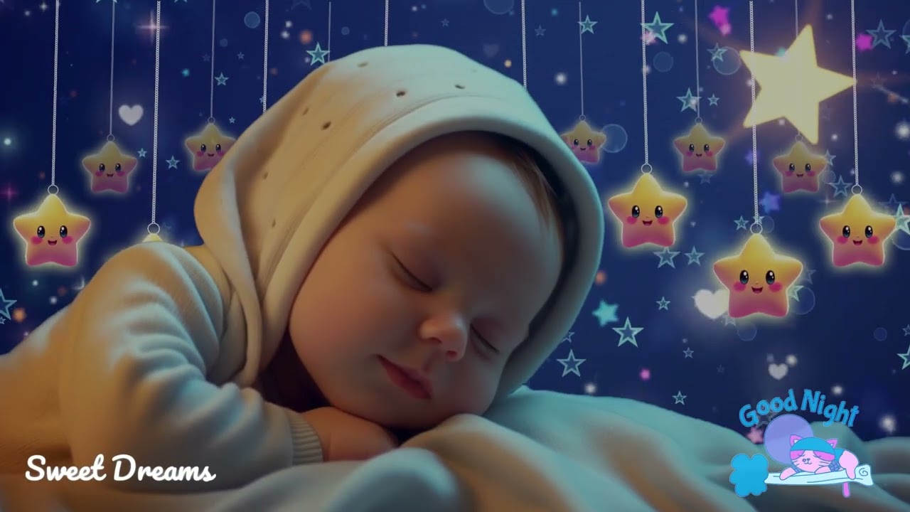 Baby Sleep Music 🍼 Baby Sleep Tonight Instantly 🌙 Calm Baby 💖 Mozart & Brahms Lullabies