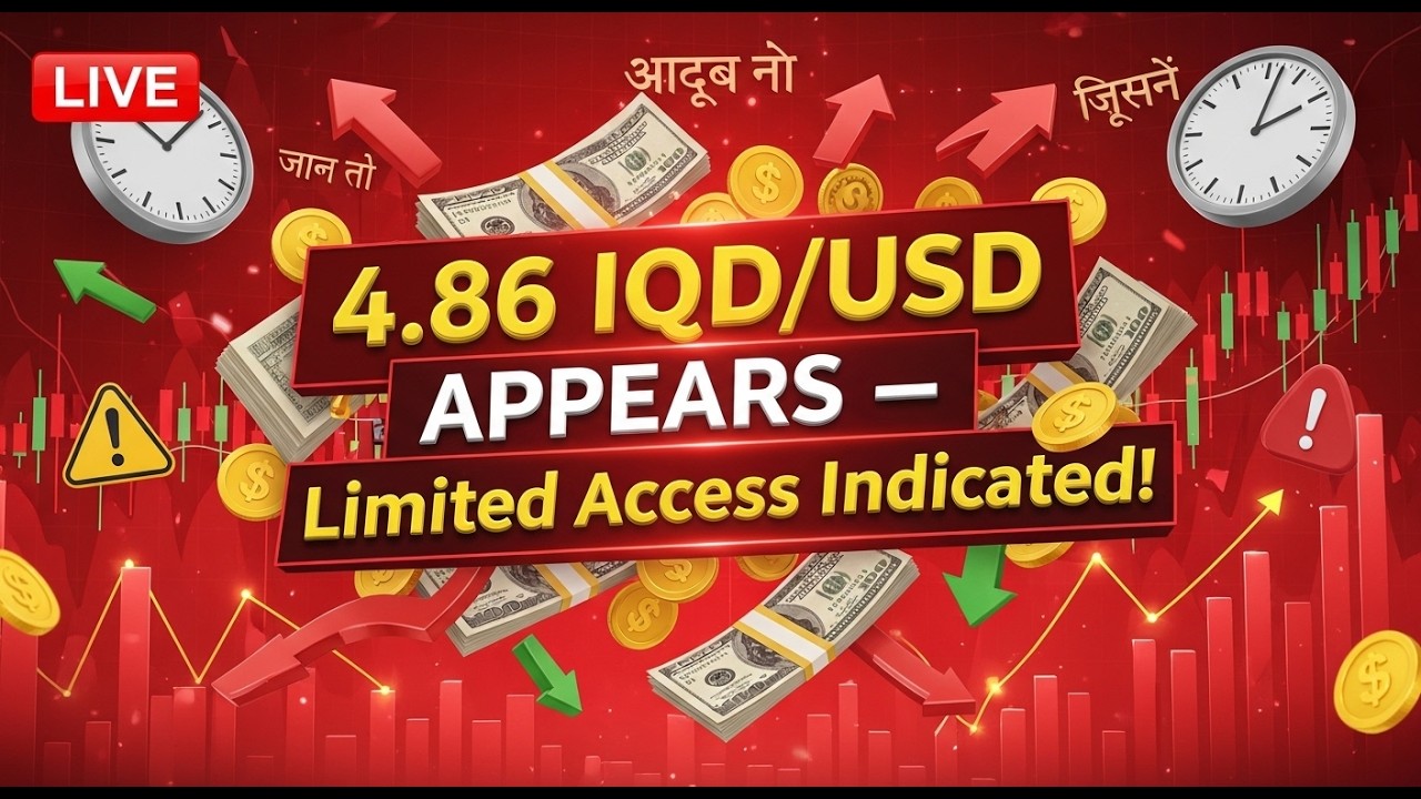 🚨 Обнаружен курс 4,86 ​​IQD/USD! Предупреждение об ограничении доступа 💰🏦 Окупаемость динара 2026