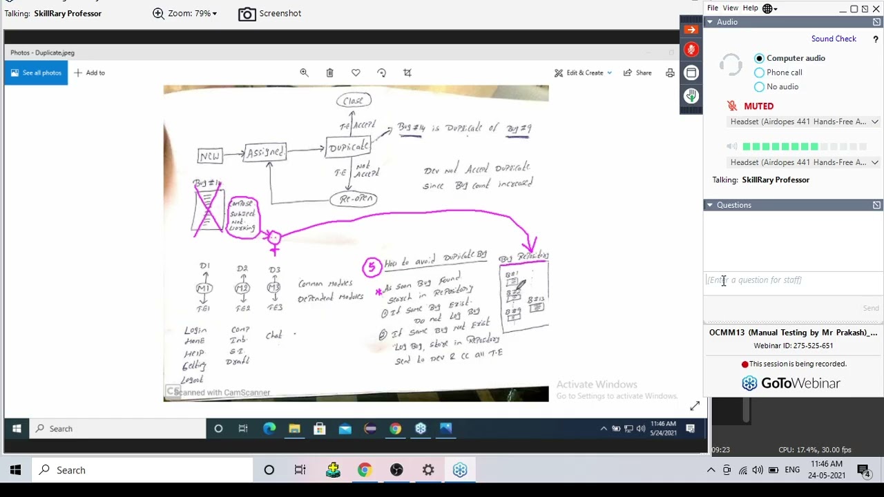 Explanation of DUPLICATE BUG in QA testing