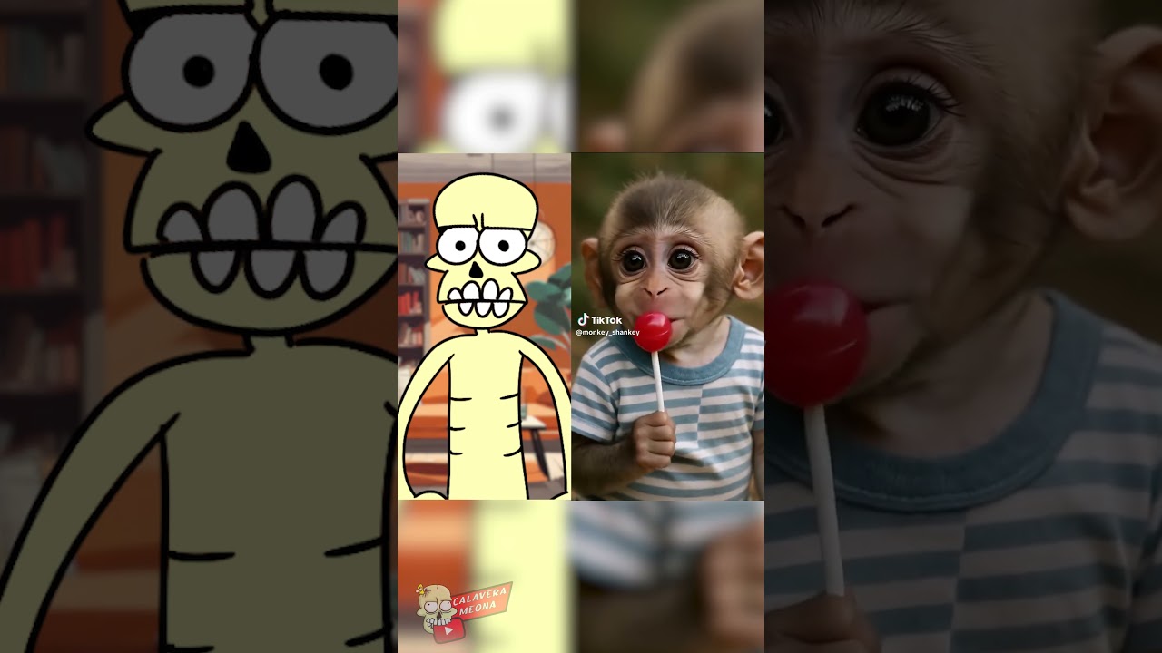 Un mono se r&iacute;e de mi #dibujos #humor #reaccion #mono #viral #ia #ai