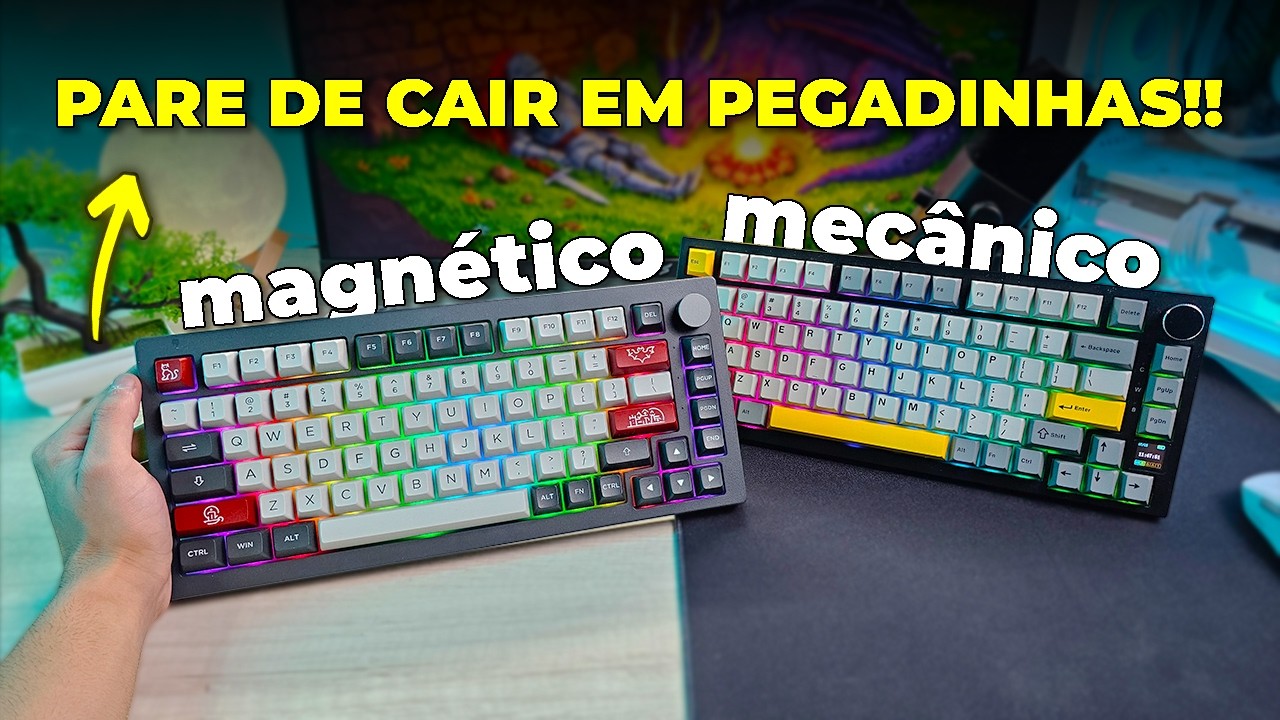 Aprenda a Escolher Um Bom Teclado Mec&acirc;nico / Magn&eacute;tico Custo Benef&iacute;cio (e a diferen&ccedil;a entre eles)