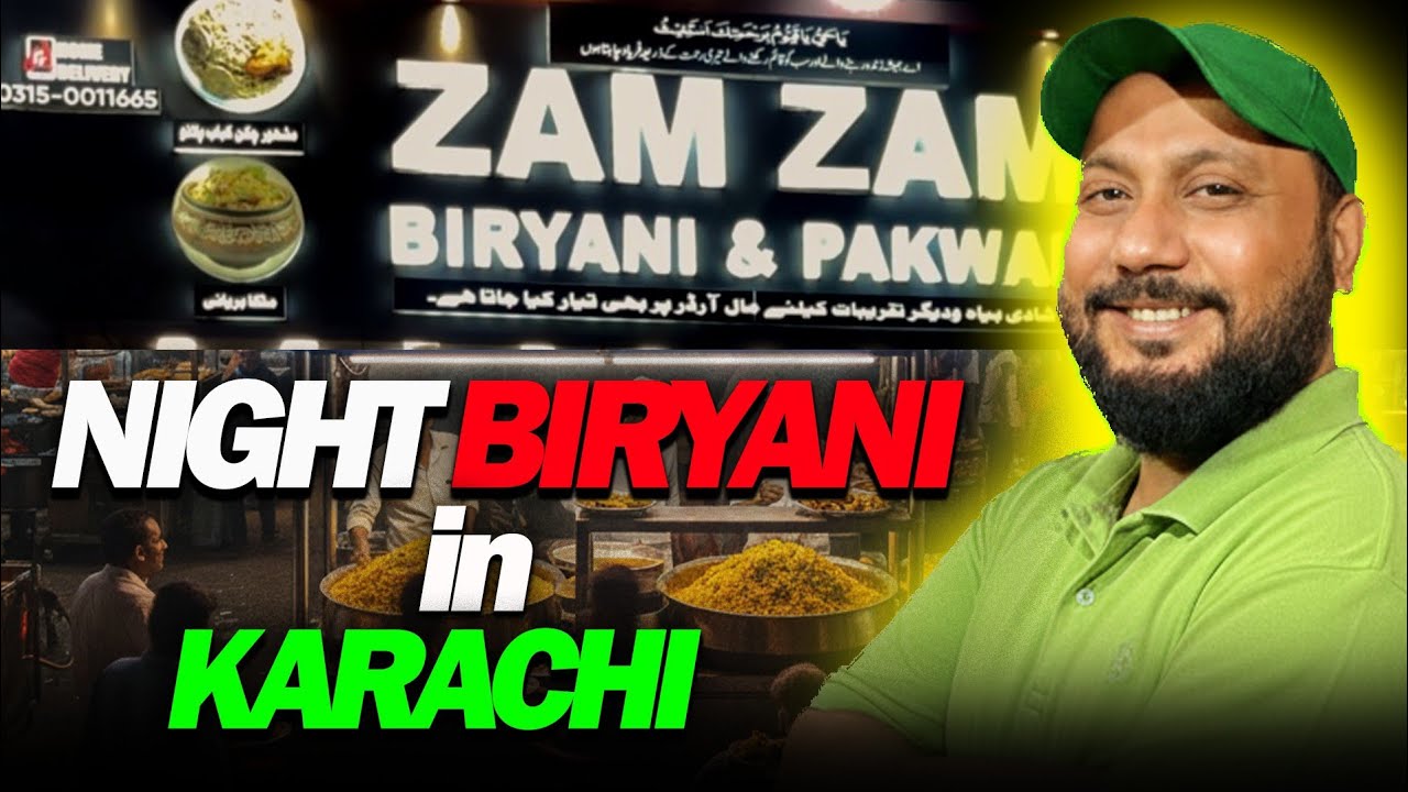 Late Night Biryani in Karachi 🌙 | Zam Zam Biryani Full Review#streetfood#karachi #karachifoodies 