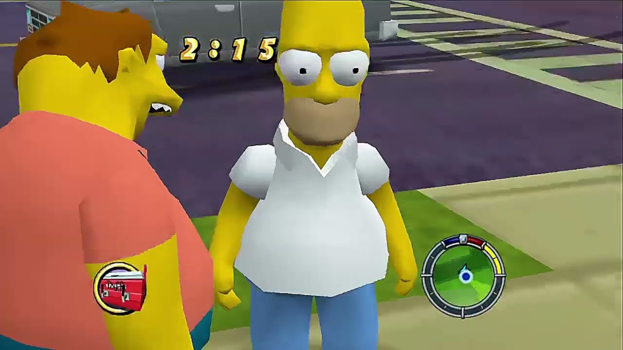 WHAT EVEN IS THIS RANDOMIZER THE SIMPSONS HIT AND RUN (INTRO/LEVEL 1)