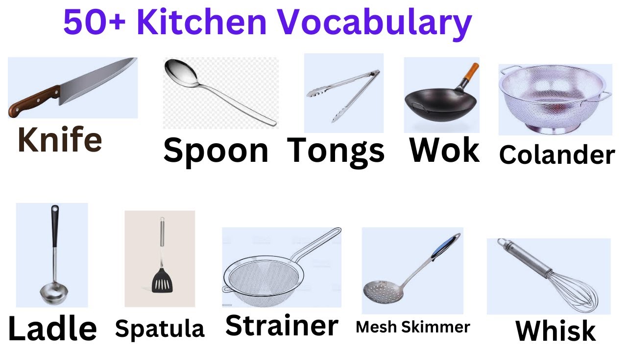 50 Kitchen Vocabulary _ Vocabulary With Pictures _ Vocabulary in English