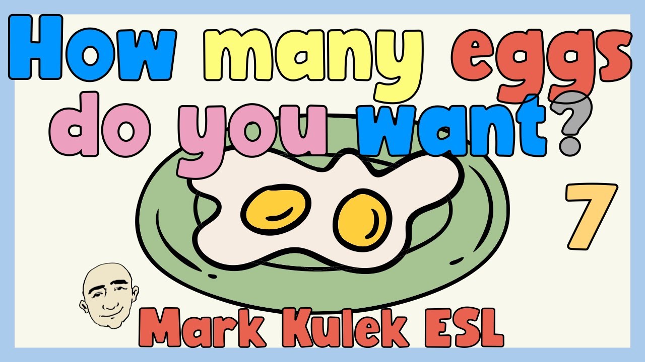 How Many? (countable nouns) - food | English speaking practice - Mark Kulek ESL