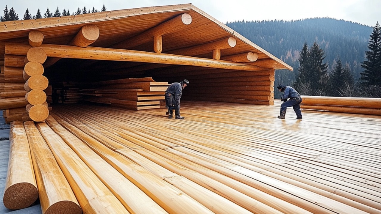 Dad Builds the Ultimate Log Cabin for His Kids in Alaska | 2-Year Timelapse @MontanaHaven