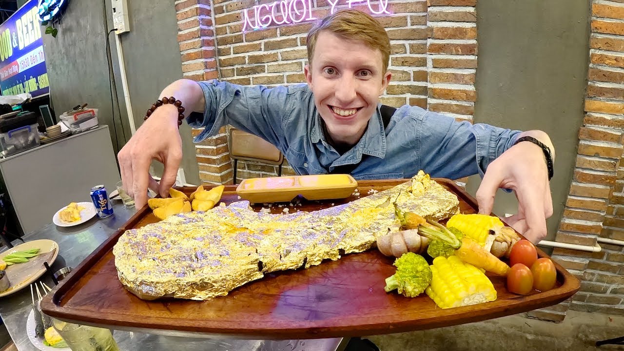 $80 Gold-plated Vietnamese T-Bone steak 🇻🇳