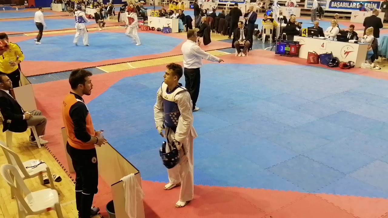 2020 BÜYÜKLER TÜRKİYE TAEKWONDO ŞAMPİYONASI 58 KG CİHAT ÇAKMAK (ANKARA)-MAHMUT KÜSKÜ (İSTANBUL)