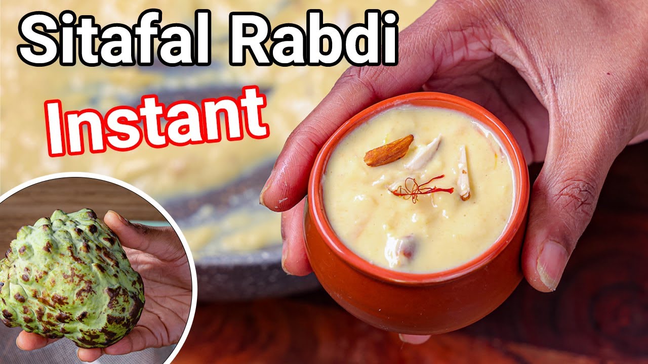 Instant Sitafal Rabdi Dessert - New & Unique Refreshing Milk Dessert | Custard Apple Rabri Sweet