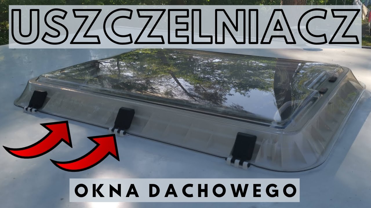 Okno KARAWANINGOWE HEKI II - wymiana ramy i uszczelnienia, montaż 🔨 w dachu PRZYCZEPY KEMPINGOWEJ 👌.