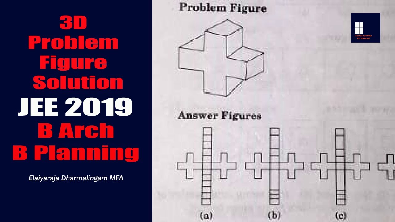 JEE MAIN PAPER II - 3D Problem Figure Solution