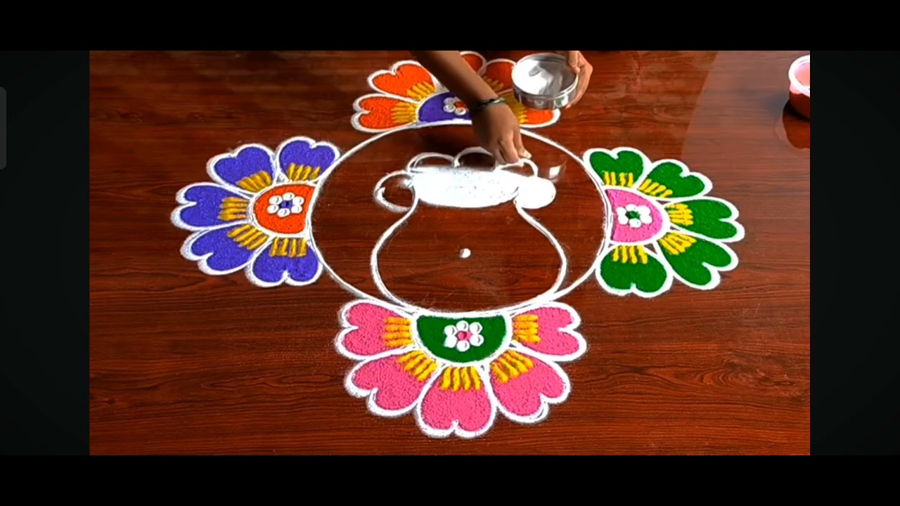 Rangoli designs #youtube#muggulu#youtube#