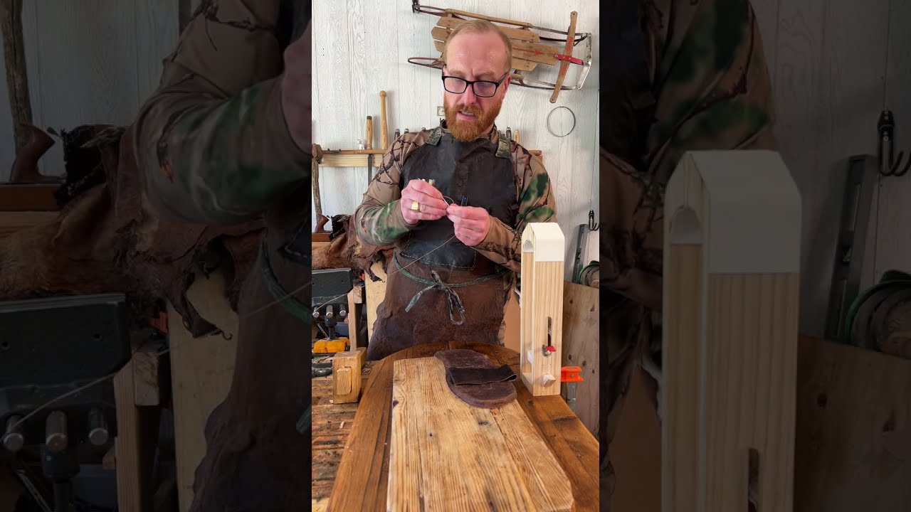 Bucksin Cal of Dad's Workshop Celebrated St Patrick's Day with more Home Tanned Leather