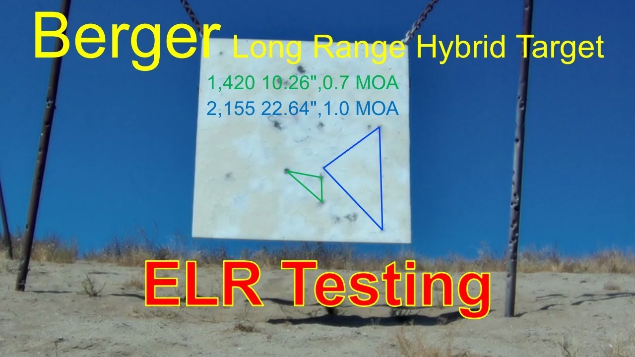 ELR Testing - Berger 153.5gn Long Range Hybrid Target