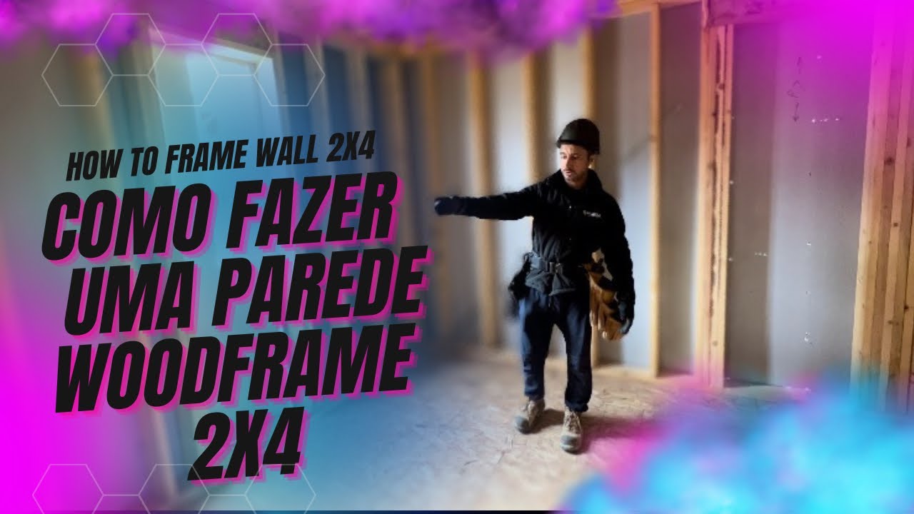 HOW TO FRAME WALL , COMO FAZER UMA PAREDE WOODFRAME #brasileirosnocanada #carpintaria #canada