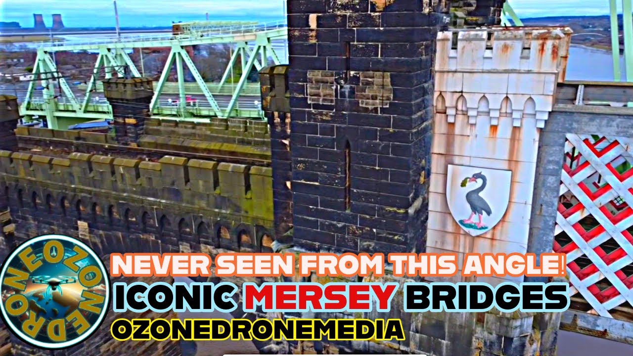UNEDITED FULL DRONE FLIGHT OVER THE RIVER MERSEY | ICONIC BRIDGES | DJI Mini4K
