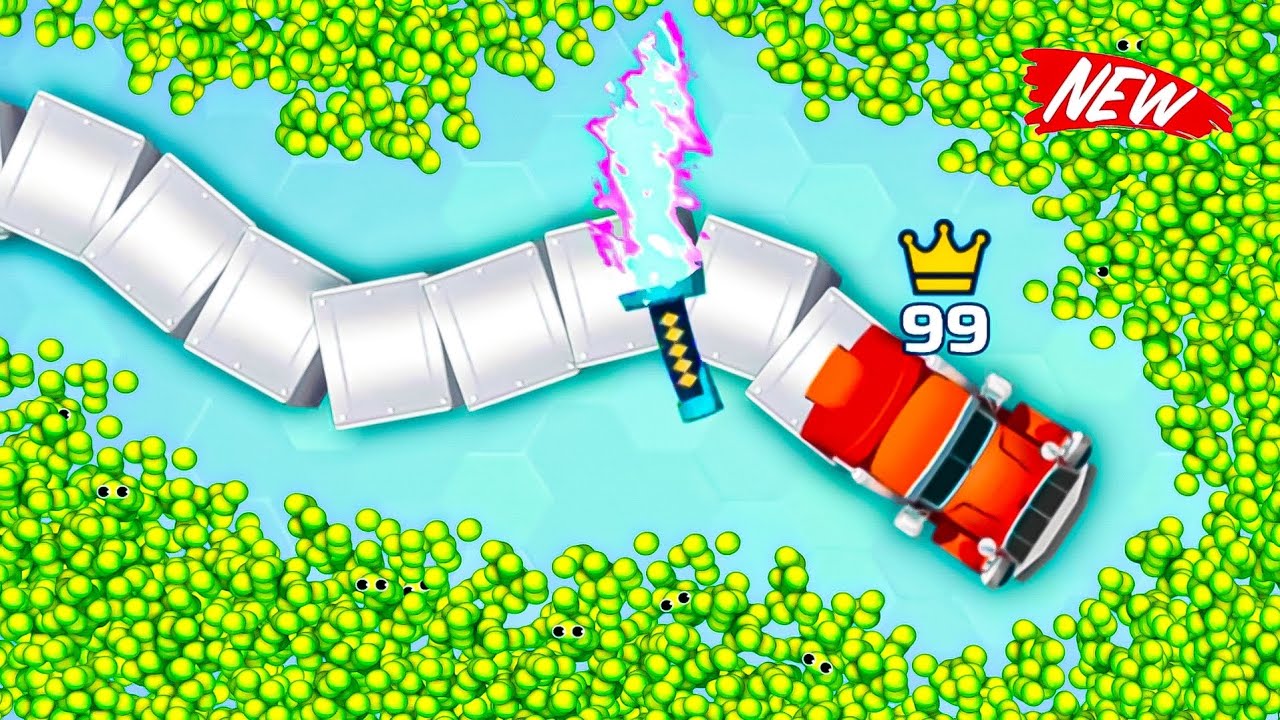 New Skin Snake Mega-Truck Unlock! Snake.io Gameplay
