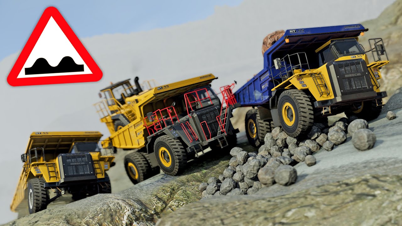 BeamNG Drive - Suspension & Stress Testing Hirochi HT-55 Haul Truck (Game Update 0.38)
