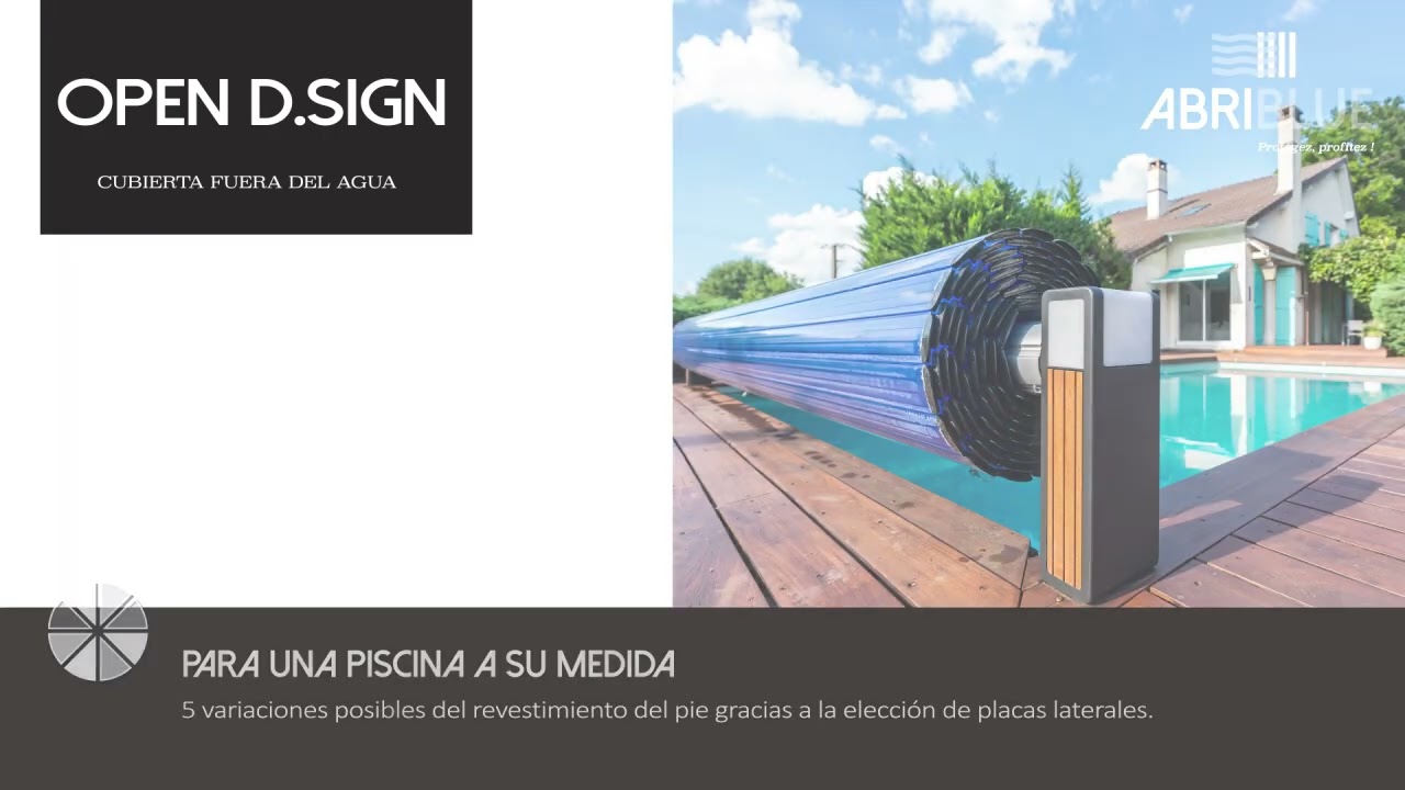 OPEN D.sign: la cubierta de seguridad fuera del agua para piscinas que ocupa un espacio mínimo