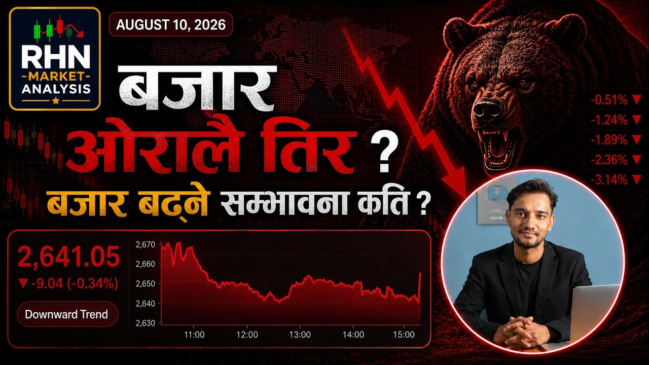 August 10 | Nepse Daily Market Update | Stock Market Analysis by Ram Hari Nepal