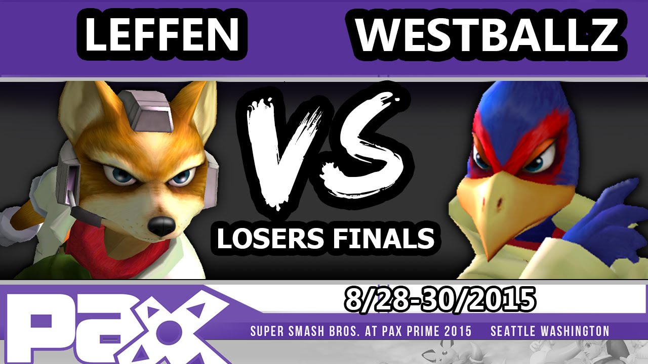 PAX Prime 2015 - Westballz (Falco) Vs. Leffen (Fox) - Losers Finals